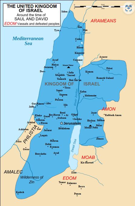 United Kingdom of Israel map